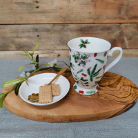 winter greenery, mok op voet